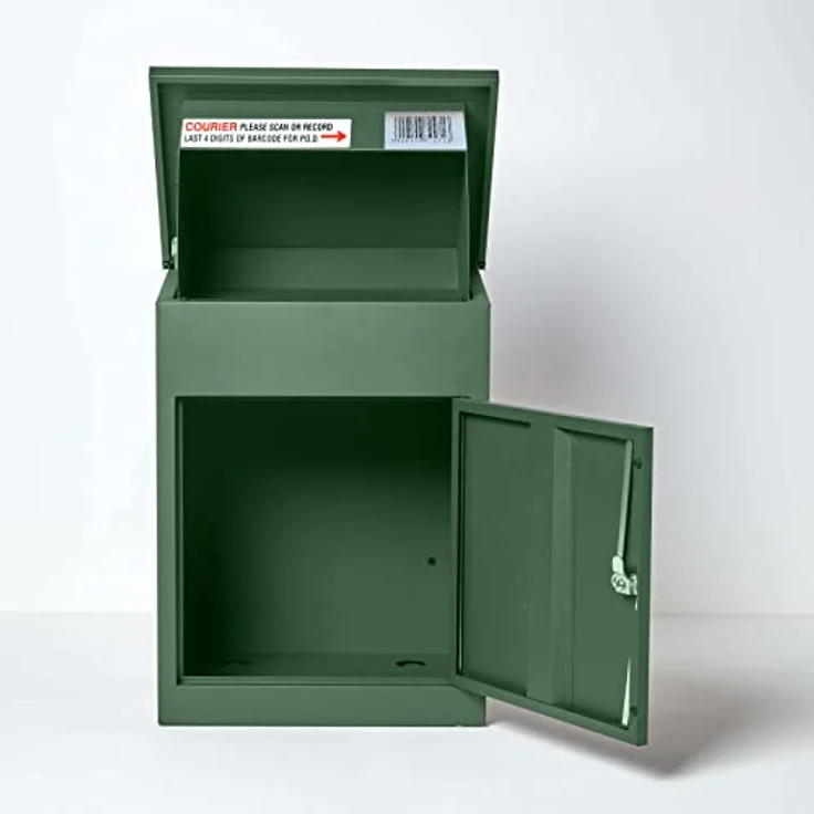 Smart Parcel Box SMART PARCEL BOX grün 44x35x58, Paketbriefkasten zur Wandmontage, Paketbox für Zuhause & Unternehmen, Briefkasten für Pakete & Briefe – Bild 5