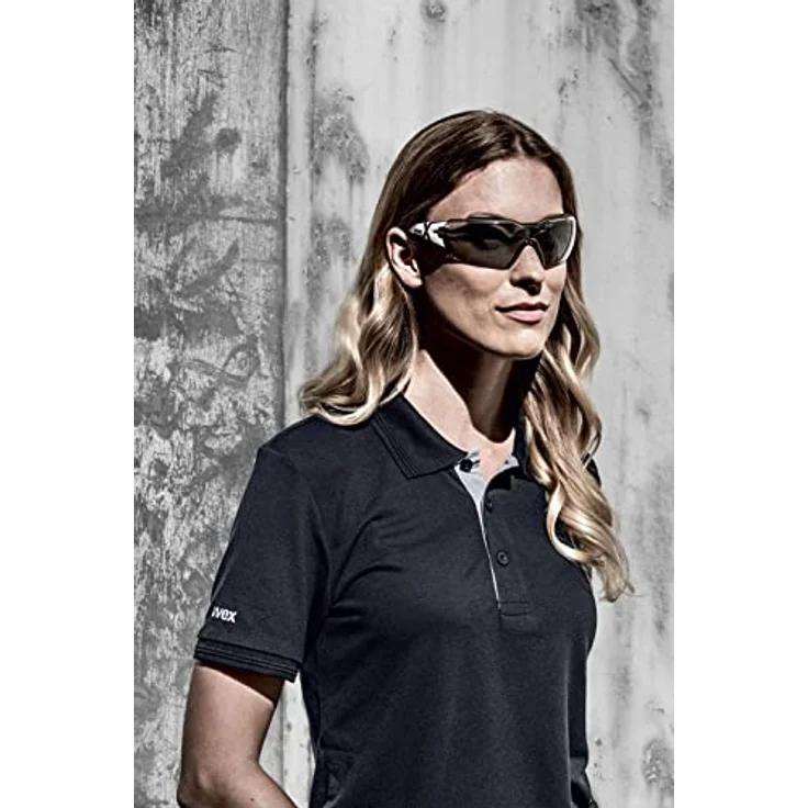 Uvex Unisex-Arbeits Workwear - Graues Poloshirt - aus Tencel-Gewebe 4XL – Bild 4