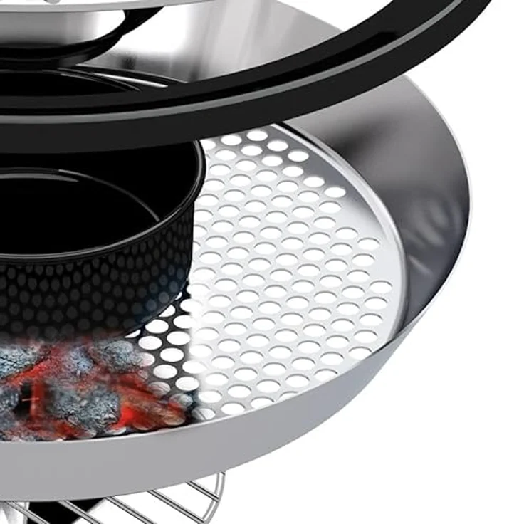 Outdoorchef Kensington 570 C Holzkohlegrill Kugelgrill, (schwarz) – Bild 4
