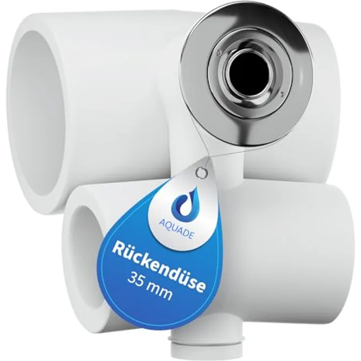 AQUADE Rückendüse 35 mm für Whirlpool, hochwertige Pool-Einlaufdüse aus langlebigem Material