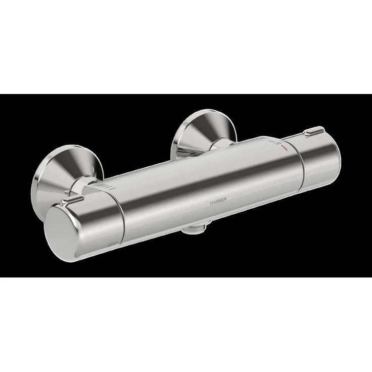 Hansa Hansamicra Duscharmatur, wandmontierbar, Durchfluss 9 l/min, entzinkungsbeständiges Messing, Sicherheitsfunktion gegen Verbrühungen