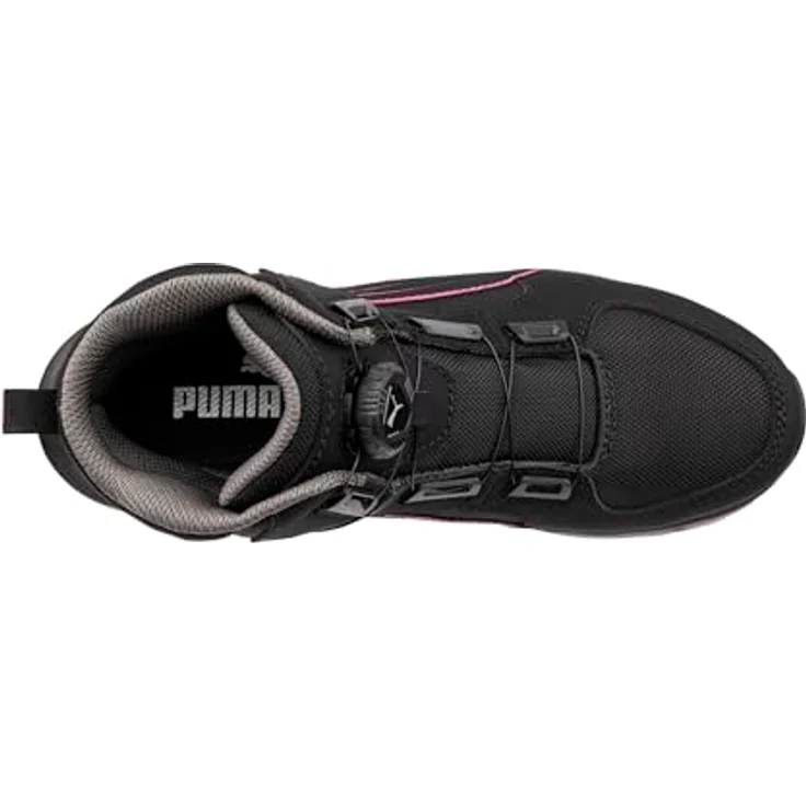 PUMA ASPIRE PINK DISC MID S3S ESD FO HRO SR Sicherheitsschuh mit MOtion WNS Sohle, flexibler Anti-Perforation und Triple Arch Support, Schwarz/Pink, Größe 40 – Bild 4