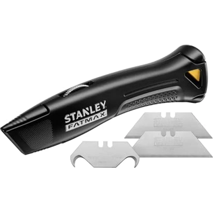 STANLEY FMHT10500-0, Cuttermesser mit feststehender Klinge, schwarz, inkl. 2 Trapezklingen und 1 Hakenklinge, ergonomisches Design für professionelle Anwendungen – Bild 11