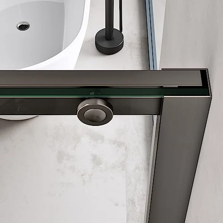 doporro Fünfeckdusche Ravenna68K, Duschkabine 80x80x200cm aus ESG-Sicherheitsglas Klarglas mit NANO-Beschichtung, Edelstahlrahmen – Bild 3