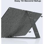 Ecoflow Solarmodul EcoFlow 60W Portables Solarpanel, Monokristallines Silizium, P68 Schutz, UV-abweisende ETFE-Folie, hoher Wirkungsgrad