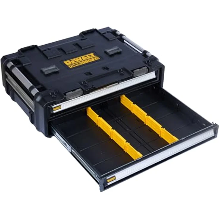 Dewalt ToughSystem dxl Modul mit zwei Schubladen, robuster Kunststoff-Korpus, kompatibel mit ToughSystem 1.0 und 2.0 – Bild 27