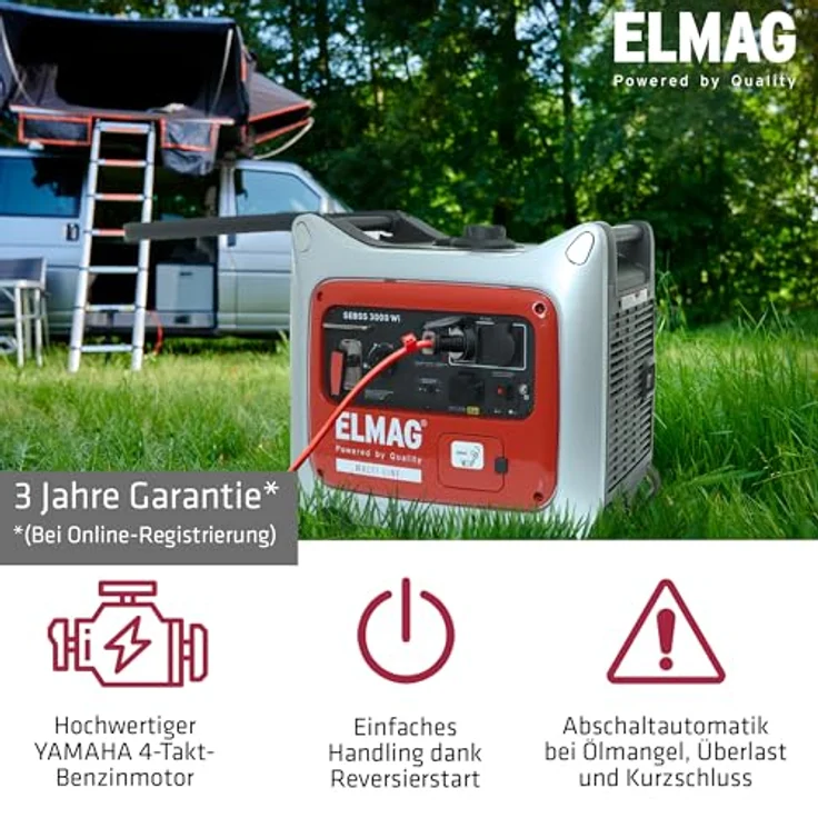 ELMAG Inverter Stromerzeuger SEBSS 3000Wi – Bild 2