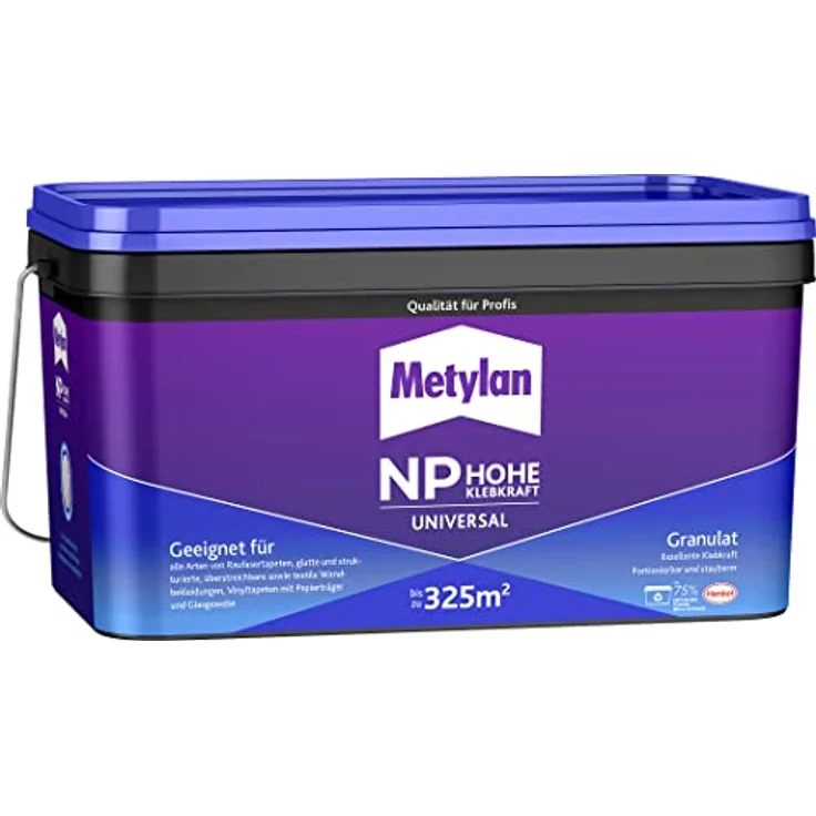 Metylan NP Hohe Klebkraft Universal Granulat, Tapetenkleister mit hoher Klebkraft für schwierige Untergründe, transparent, 1x5kg – Bild 1