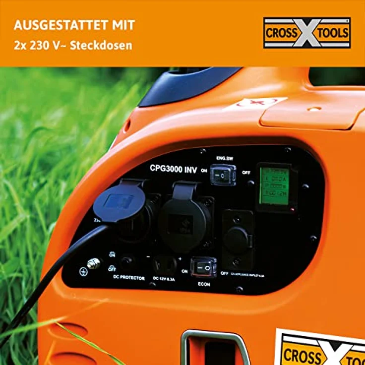Cross Tools 68038 Inverter Stromerzeuger Generator CPG 3000 INV 2,8 kW – Bild 8
