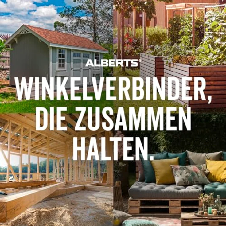 GAH Alberts Winkelverbinder, 50 x 50 x 35 mm, verzinkt | Holzverbinder-Winkel, Stahl – Bild 4