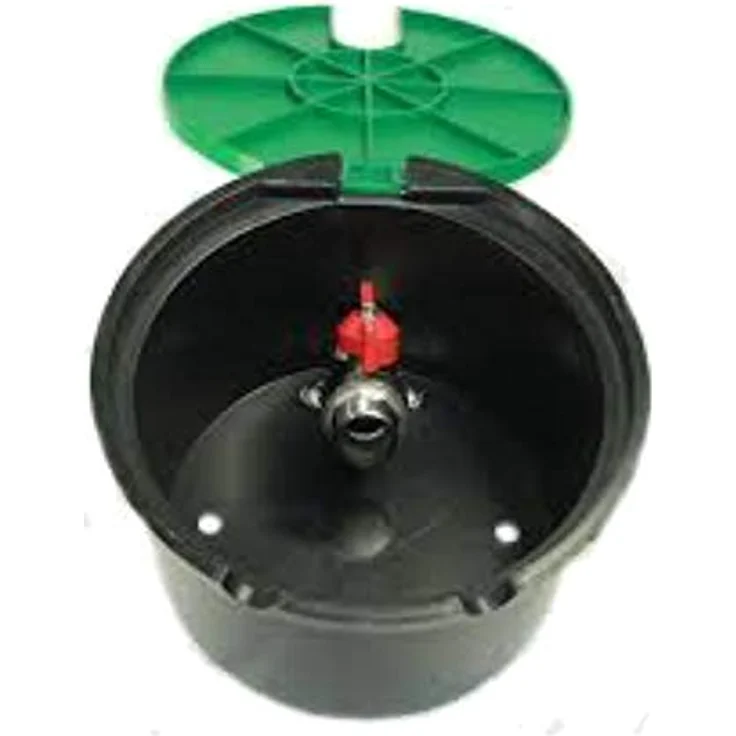 Rainbird Wasserentnahmestelle VBA17186 rund mit Kugelhahn Bewässerungszubehör – Bild 2
