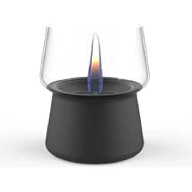 Tenderflame Amarillys 10 Black Tischfeuer, kein Bioethanol, Ø 12 x 13,5 cm, sicher und ungiftig