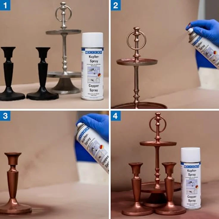 WEICON Kupfer-Spray 400ml hochwertiges und effektvolles Metallspray – Bild 2