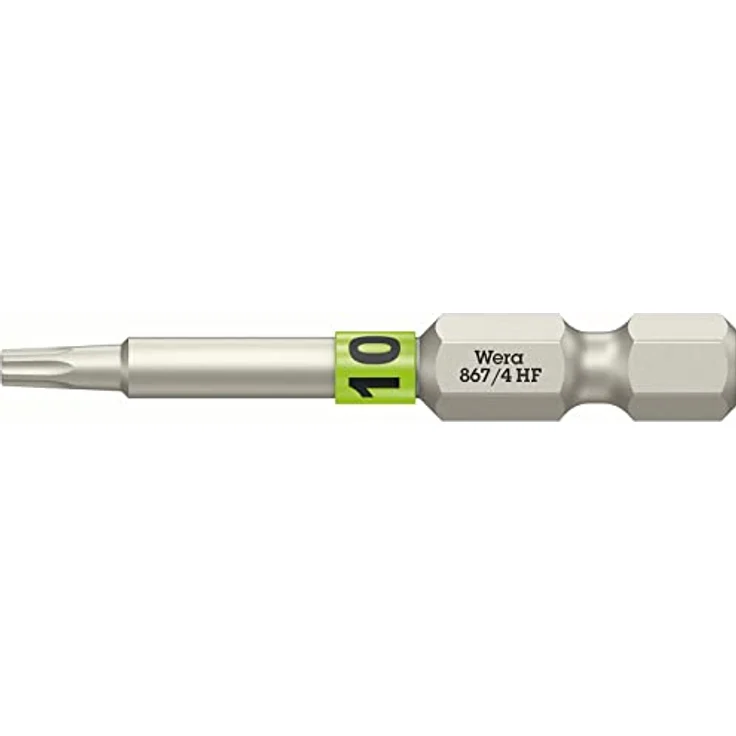Wera Torx-Bit TORX® HF Bits mit Haltefunktion, TX 10 x 50 mm, für Innen TORX® Schrauben, 1/4-Sechskant, hohe Klemmkraft – Bild 1