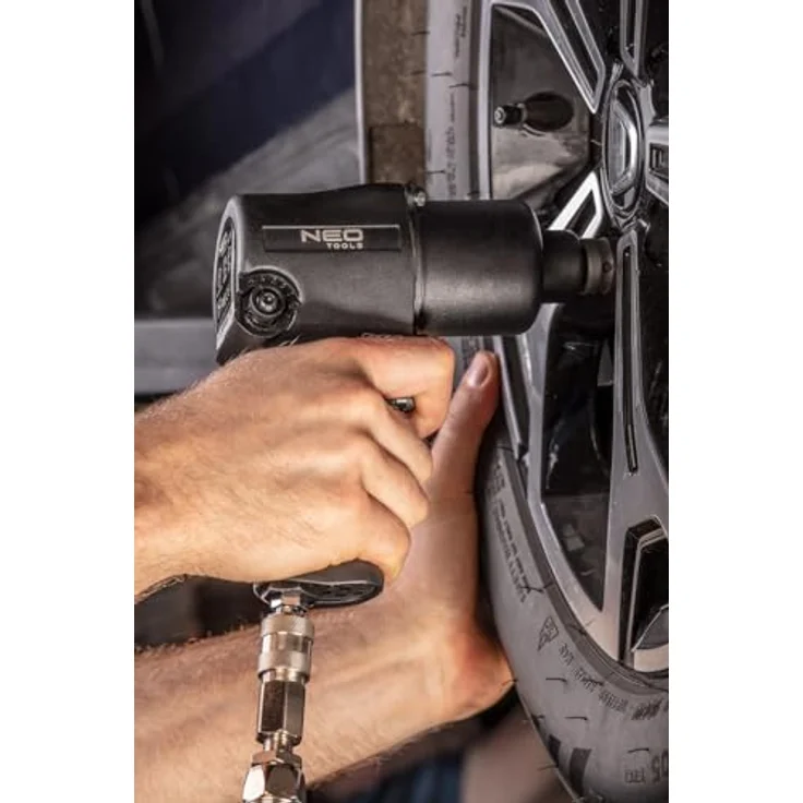 NEO TOOLS Druckluft-Schlagschrauber 1/2 Zoll 720 Nm - Robuster Schlagschrauber mit Rechts-/Linksdrehung in blau – Bild 3