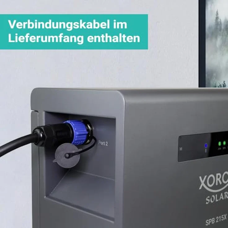 XORO SOLAR SPS 2155 Solarspeicher mit SPB 215X Erweiterungsakku, 4032 Wh, LiFePO4 Akku, Dual MPPT, 800W Ausgang, IP65, Plug & Play – Bild 5