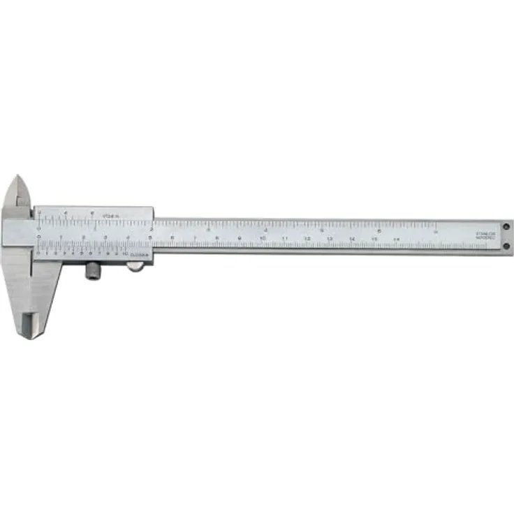 Forum Präzisionstaschenmessschieber Paralla x frei 150 mm, rostfreier Stahl, parallaxfreie Ablesung, analog, inkl. Etui