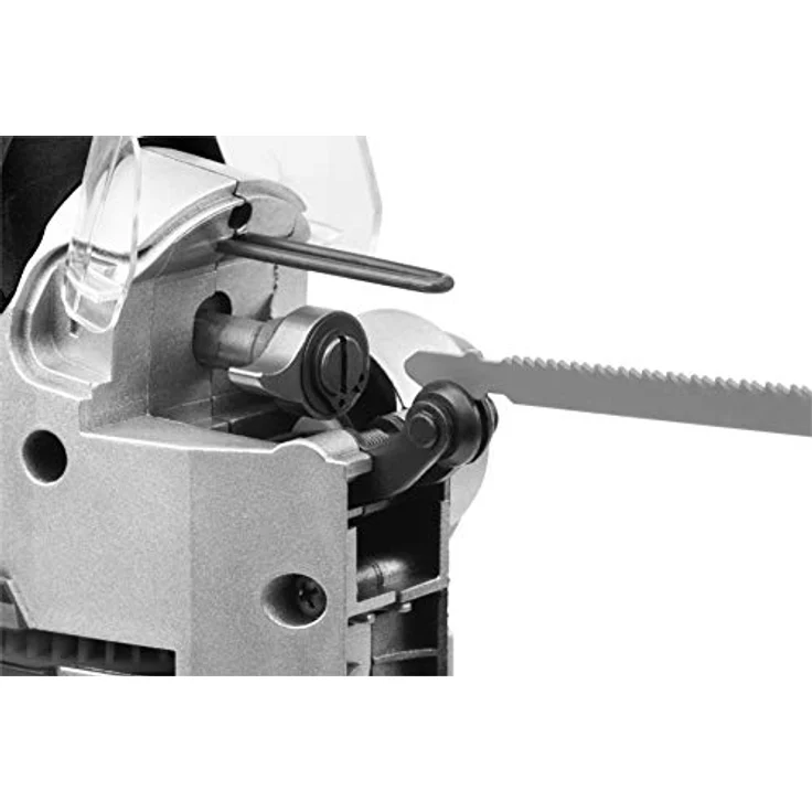 Meister Pendelhub-Stichsäge 800 W, MPS800-1 - 3 Pendelstufen - 45° Gehrungsschnitte - 6-stufige Hubzahlvorwahl - Staubsaugeradapter & Späneblasfunktion - Handsäge mit Laser-Markierhilfe - 5453400 – Bild 5