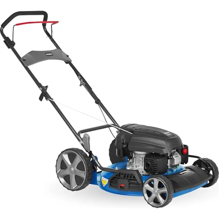 HYUNDAI Benzin-Rasenmäher LM5103G M, Mulchmäher mit 51 cm Schnittbreite, 3.9 PS, ohne Radantrieb