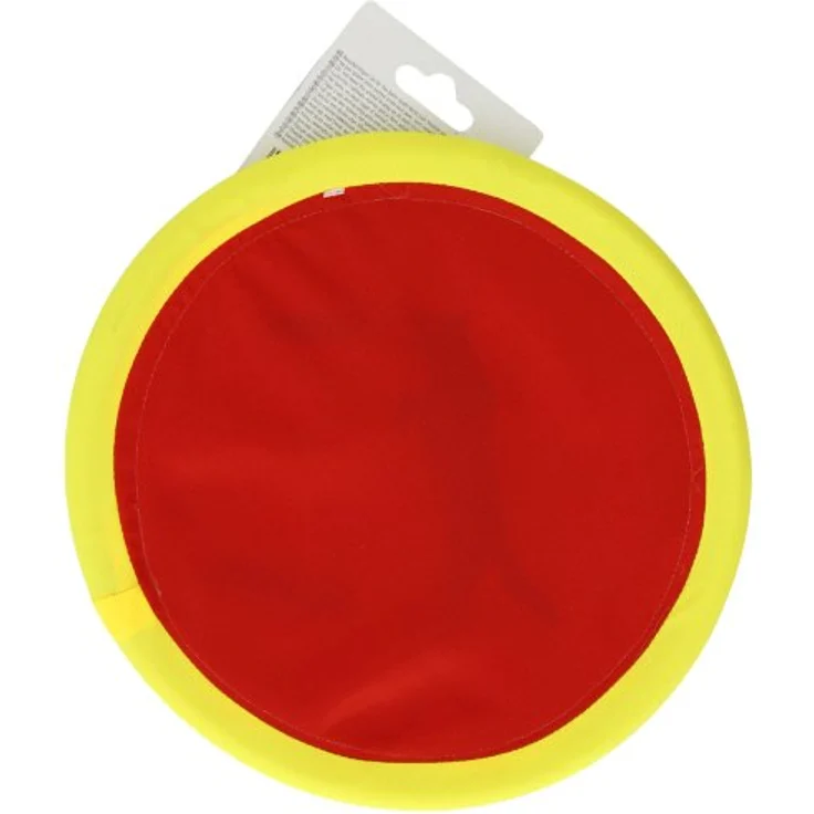 Kerbl Wurfscheibe aus Nylon, robustes Outdoor-Hundespielzeug, rot/gelb, 24 cm – Bild 2