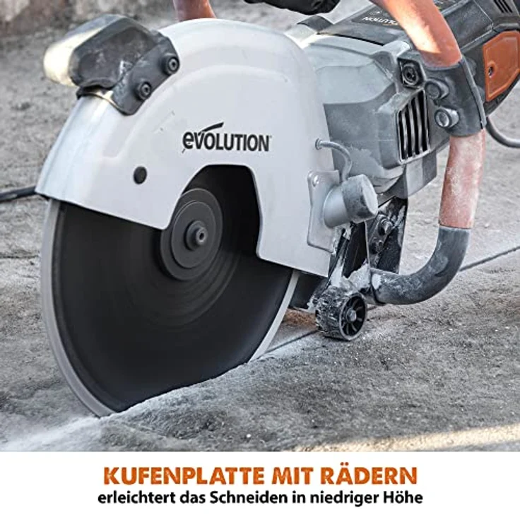 Disc - Cutter Evolution R300DCT 300 mm Betonsäge - 2400W Motor, kein Benzin, 115 mm Schnitt – Bild 6
