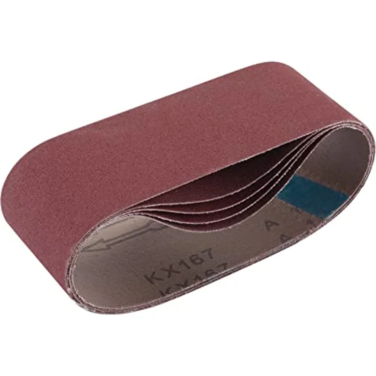 Draper Gewebe-Schleifband 75 x 457 mm Korn 180 (5 Stück) rot, One Size, 09236