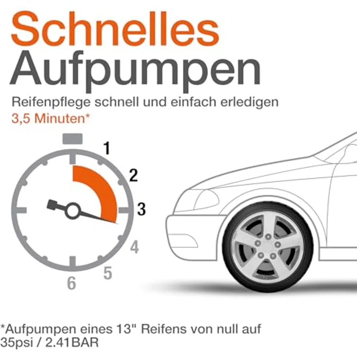 Osram OTI400, Digitaler Reifenfüller mit Hintergrundbeleuchtung und 5.5 bar Druck, inkl. Adapterkit – Bild 5