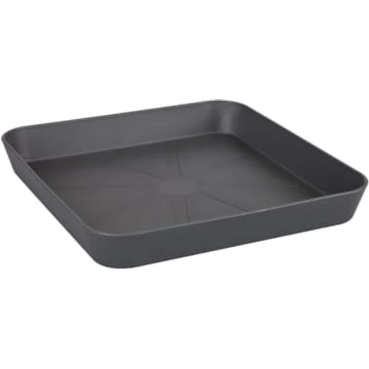 Elho Loft Urban Untersetzer Eckig 22 - Anthrazit - Draußen - Ø 22.2 x H 3.1 cm – Bild 3