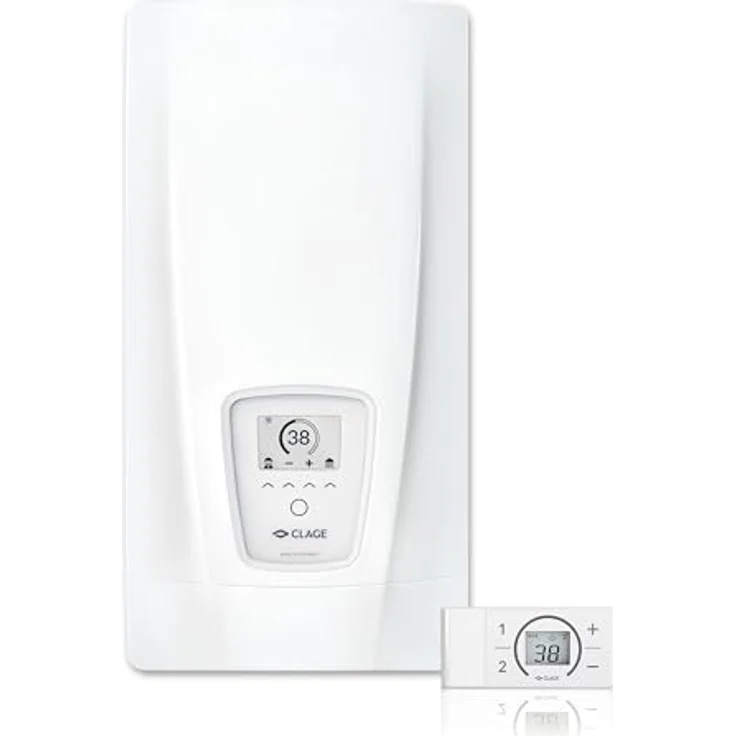 CLAGE DEX Next S vollelektronischer Durchlauferhitzer, 18-27kW, ECO-Mode, Fernbedienung, Wassersparend, E-Paper-Display, VDE-GS geprüft, 3200-36450 – Bild 1