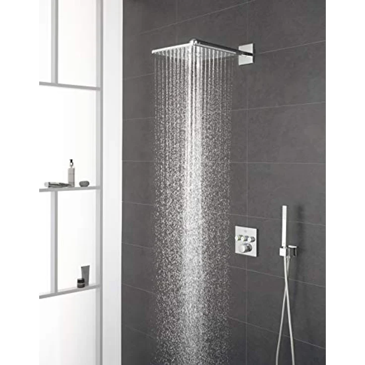 GROHE Grohtherm SmartControl - Duschsystem-Set inkl. Unterputz-Thermostat (einfache Montage, Wellness-Duscherlebnis, intuitive Bedienung), eckig, chrom, 34706000 – Bild 3