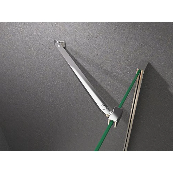 BuyLando Nora Duschkabine U-Form, 90x90x195 cm, Klarglas, 8 mm ESG-Sicherheitsglas, 2-türige Einstiegsöffnung – Bild 5
