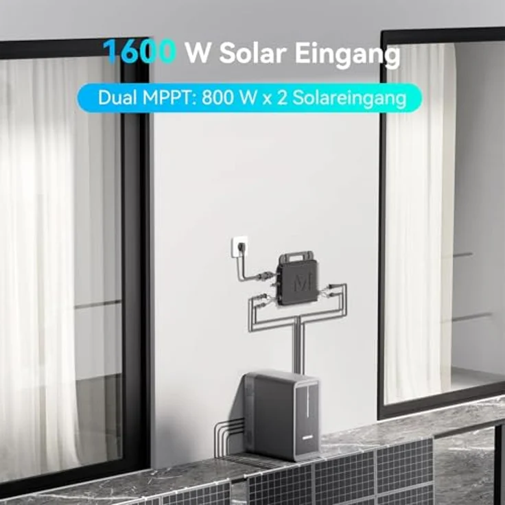 Marstek B2500-D, Speicher Balkonkraftwerk 2240 Wh mit erweiterbarer Kapazität und App-Überwachung – Bild 3
