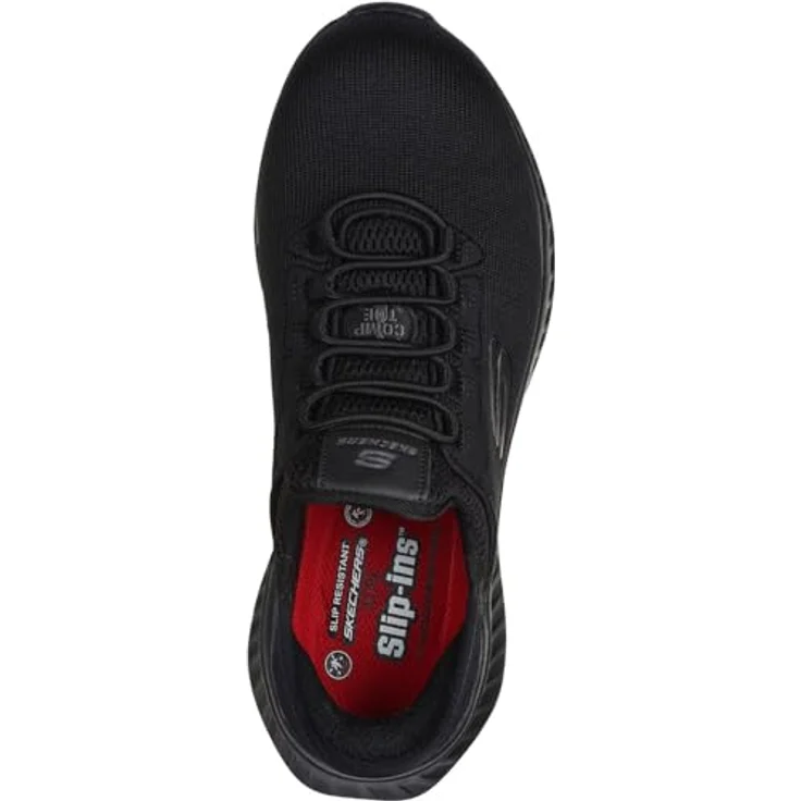 Skechers TILIDO-OMBRAY Damen S1P Sneaker Sicherheitsschuh, Größe 40, Schwarz – Bild 3