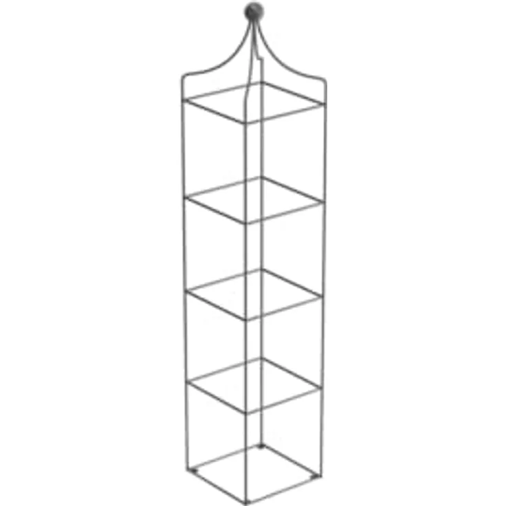 ELEO Obelisk Catania Groß, Pulverbeschichtet DB703 in Anthrazit, 170 cm Rankhilfe für kletternde Pflanzen