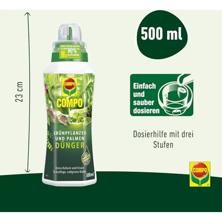 Compo Grünpflanzen- und Palmendünger 500 ml – Bild 3