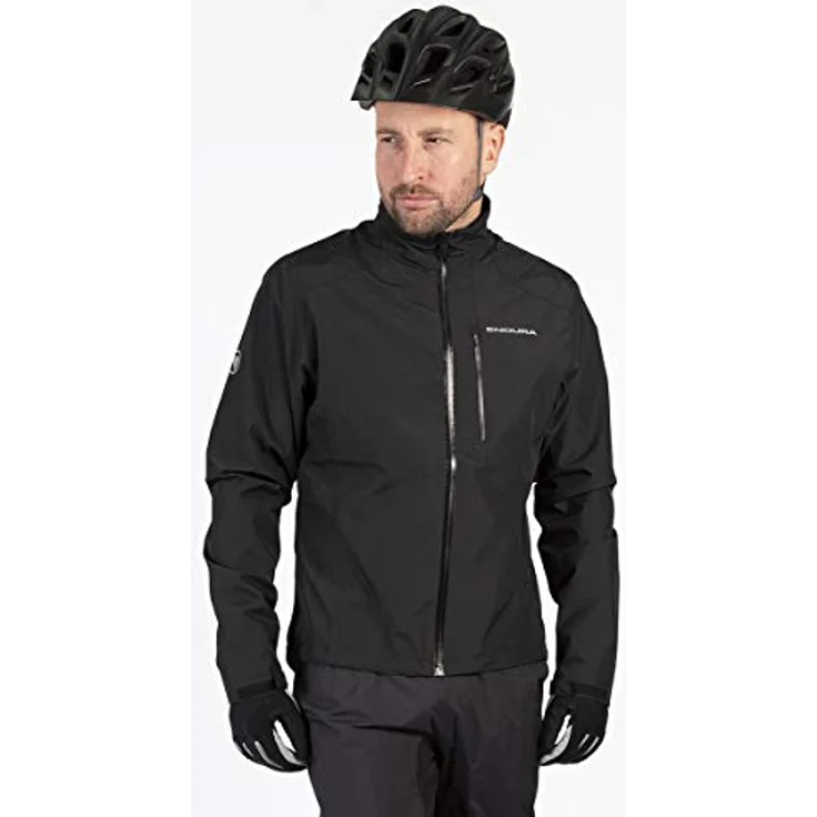 Endura Hummvee Jacket Herren schwarz größe L - Atmungsaktiv, wind- und wasserdicht, mit reflektierenden Elementen – Bild 7