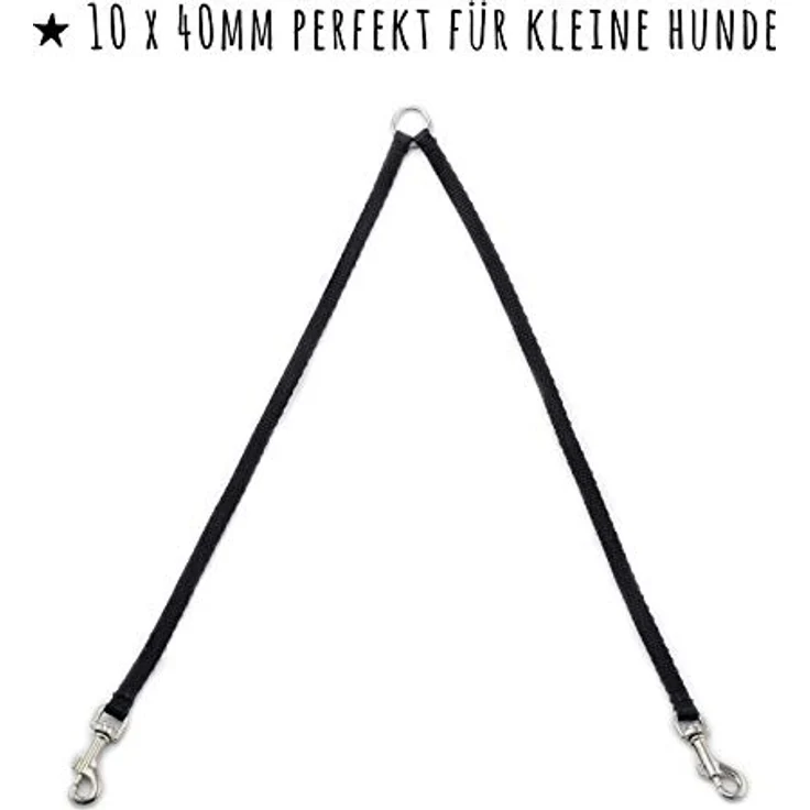 MONKIMAU Koppelleine Hundeleine für 2 Hunde aus Nylongurt – Bild 4