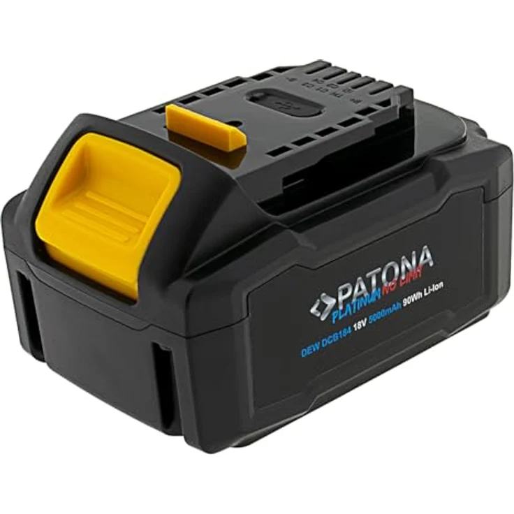 PATONA 18V Akku DCB184, USB-C In- und Output, 5000mAh, LED Kapazitätsanzeige, kompatibel mit DEWALT XR-Serie – Bild 4