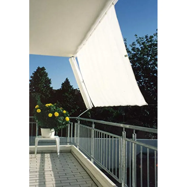 Floracord Sonnensegel Klarsicht Universal-Set-Senkrecht 230 x 140 cm, farblich sortiert