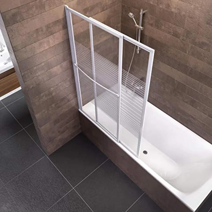 Schulte D1130 04 72 Komfort Duschabtrennung für Badewanne, alpinweiß, 70-118 cm – Bild 3