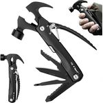 ChaneeHann 12-in-1 Multitool Hammer, Multifunktionswerkzeug aus 3Cr13 Stahl mit ergonomischem Griff und Oxford-Tasche, 2 Stück für Outdoor Camping und Survival