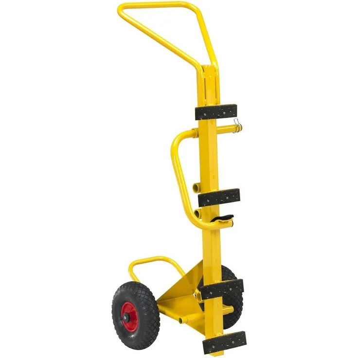 Ravendo Sackkarre Flaschenwagen mit Greifarm BTG50L, Gelb, 200 kg Belastbarkeit