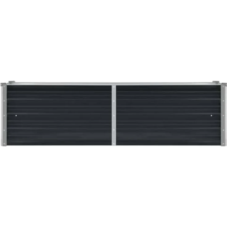 vidaXL Garten-Hochbeet Anthrazit 160 x 40 x 45 cm Verzinkter Stahl – Bild 7
