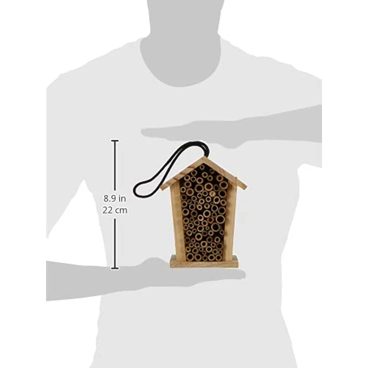 Dehner Natura Insektenhotel Louisiana, ca. 19 x 15 x 12 cm, Kiefernholz, natur – Bild 5