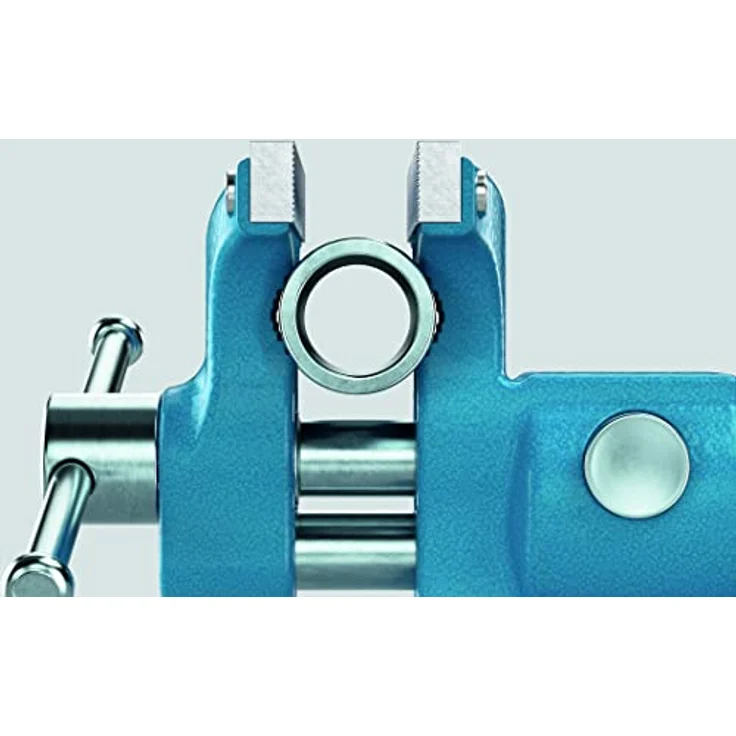 Heuer 118003 Schraubstock Compact 120mm Koffer, 4 Typen Magnetschutzbacken (Schnellverstellung, Tischklammer, Backenbreite 120 mm, Gewicht: 7, 95 kg) – Bild 5