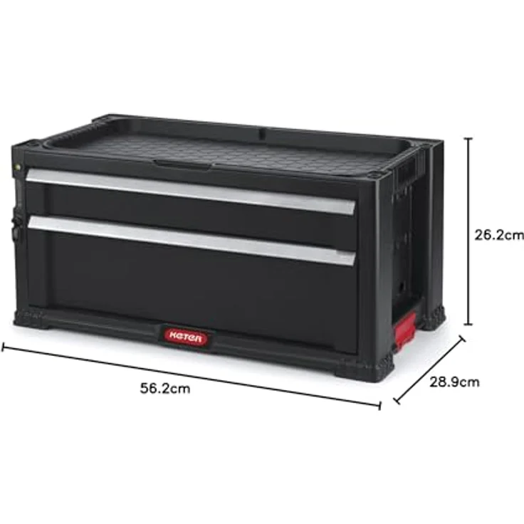 KETER 237790 Werkzeugkasten unbestückt Schwarz – Bild 5