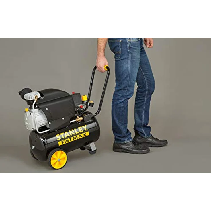 Stanley Kompressor 251/10/24S FMXCM0062E - Luftkompressor 10Bar - 24L - 240L/Min - Integrierter Anti-Rutsch-Griff - Schwarz – Bild 3