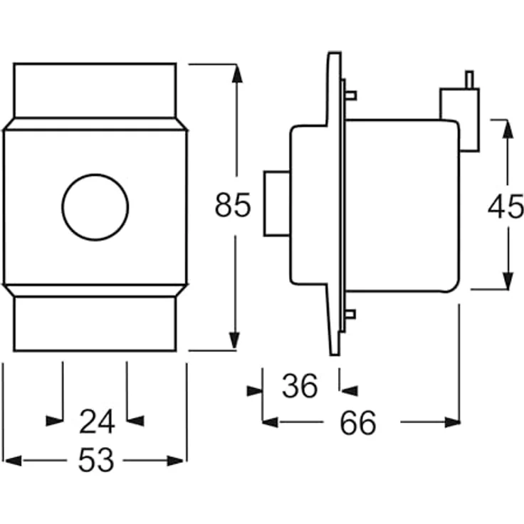 Busch-Jaeger Zeitschaltuhr Potentiometer-Einsatz 2112-101, Drehknopfsteuerung, 1-10V DC, 230V, Lichtwertspeicher, REG-Montage – Bild 3