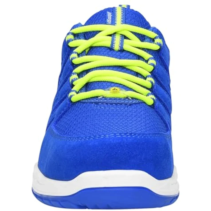 ELTEN MADDOX blue Low ESD S1P Sicherheitsschuh, Veloursleder/Textilmaterial, atmungsaktiv, gepolsterte Lasche, SRC, Paar – Bild 5