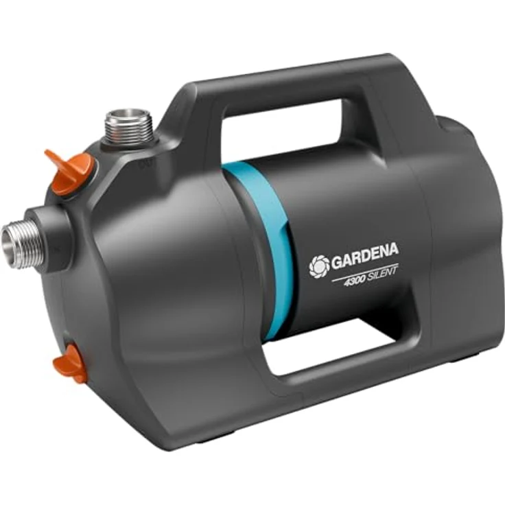 GARDENA Gartenpumpe 4300 Silent, leistungsstarke 650 W Pumpe mit 4300 l/h Durchflussrate, wetterfest und leise – Bild 1